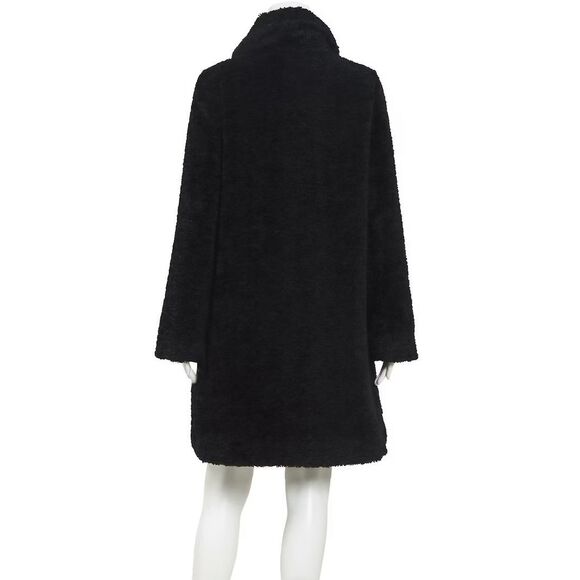 Jane Post $795 Curly Lamb Jane Coat black womens XL NWT - Picture 12 of 14